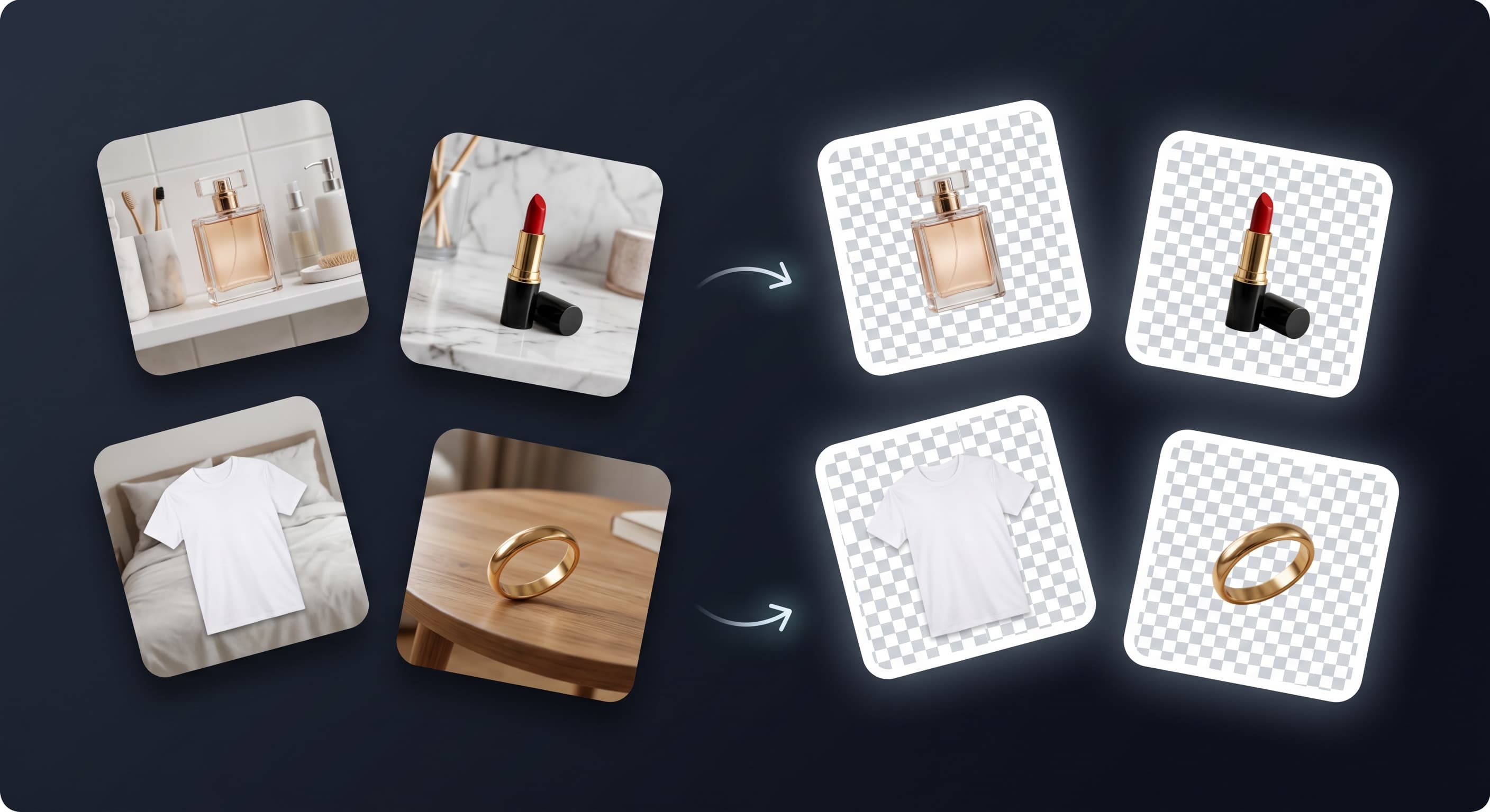 Remove backgrounds from product photos instantly — Flyshot AI product photography