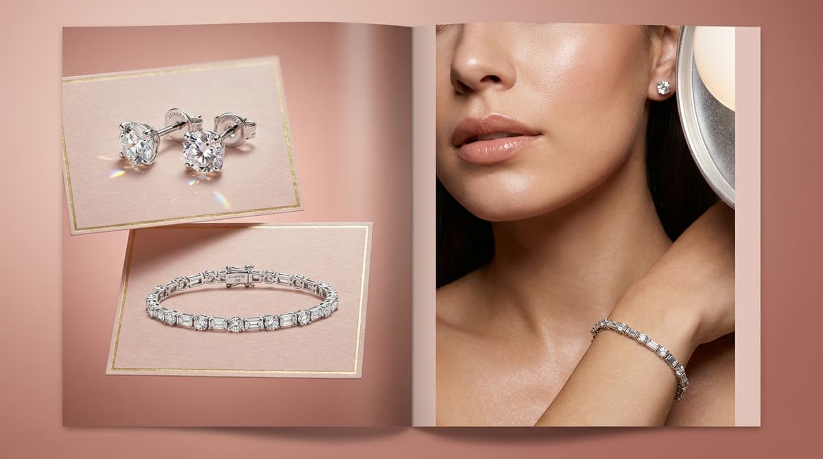 AI jewelry product photography by Flyshot
