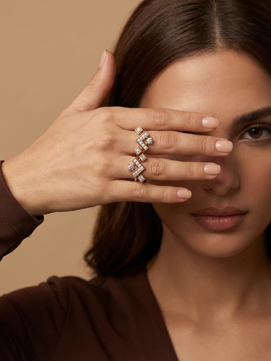 Jewelry product photography example