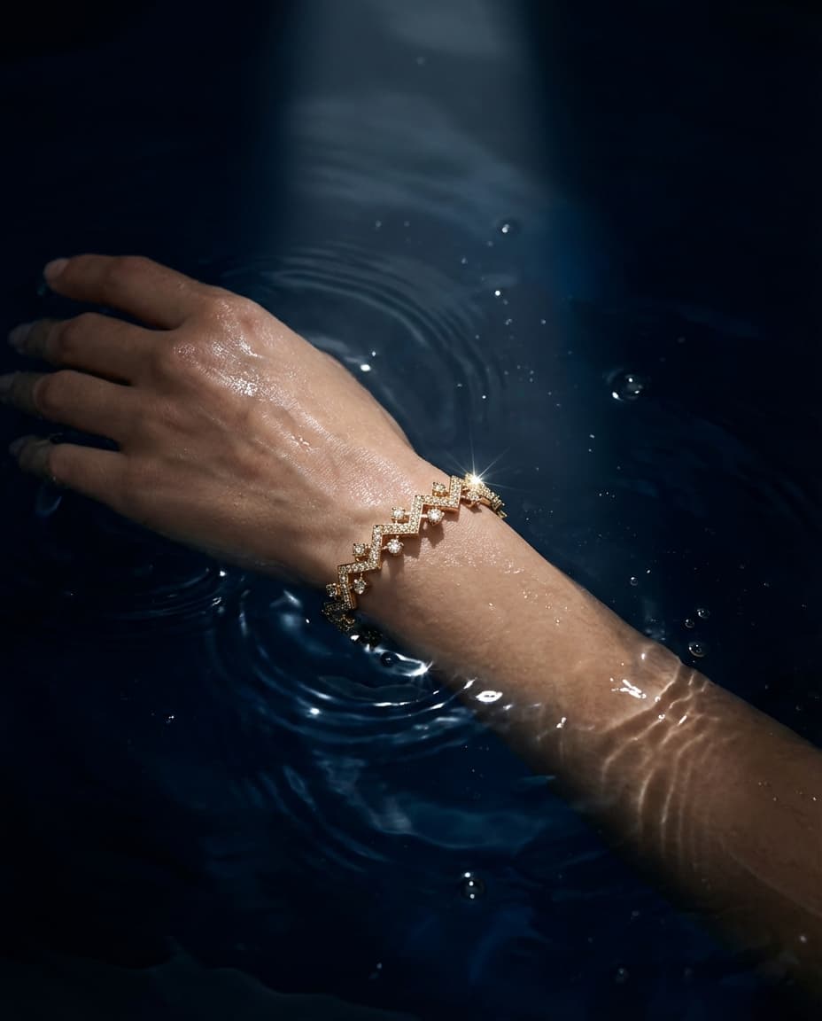 Jewelry product photography example